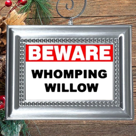 Harry Potter BEWARE WHOMPING WILLOW Christmas Tree‎ Ornament - Picture 1 of 2